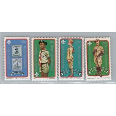 BOY SCOUT BOPHUTHATSWANA SERIE COMPLETA DE ESTAMPILLAS NUEVAS MINT SCOUTS